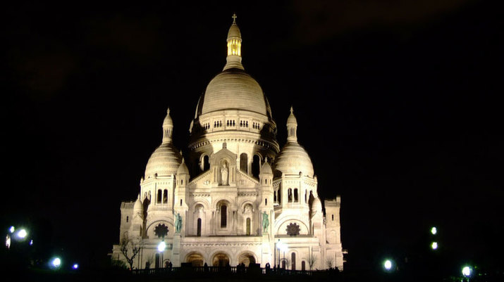 Le Sacré-Cœur de nuit